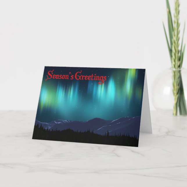 Aurora Borealis Holiday Card (Front)