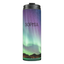 Aurora borealis lights personalised with your name