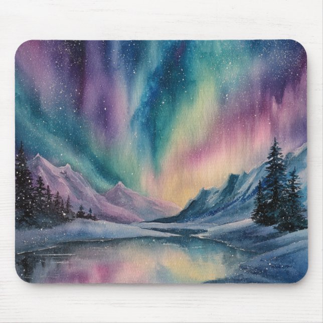 Aurora Borealis Mouse Mat (Front)