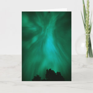 Aurora Borealis Nighttime   Ontario, Canada Card