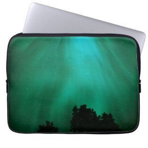 Aurora Borealis Nighttime Ontario, Canada Laptop Sleeve