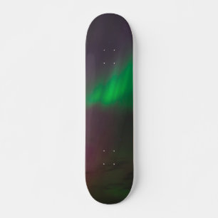 Aurora Borealis Norther Lights Alaska Sky Green Skateboard