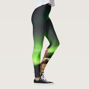 Aurora Borealis Northern Light Ilulissat Greenland Leggings