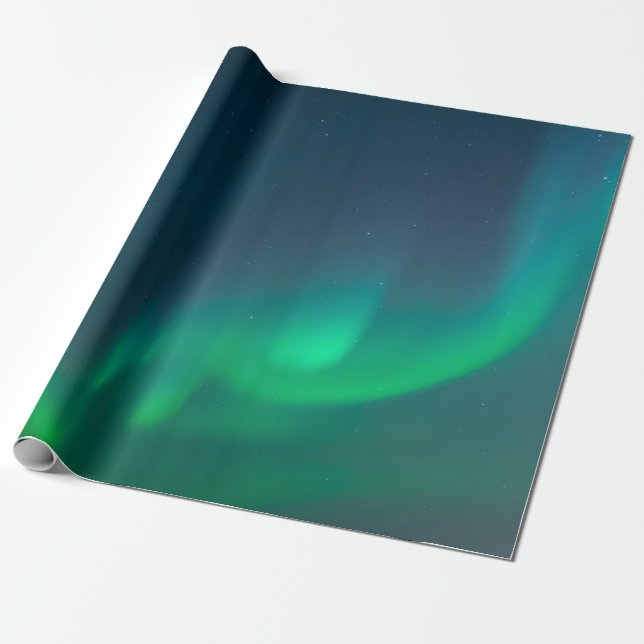 Aurora Borealis Northern Lights Alaska Sky Wrapping Paper (Unrolled)