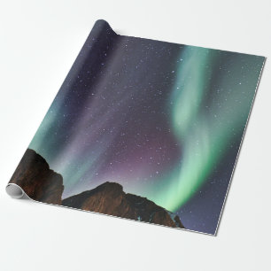 Aurora Borealis Northern Lights Alaska Sky Wrapping Paper