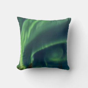 Aurora Borealis Northern lights Arctic night sky Cushion