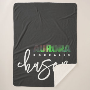 Aurora Borealis (Northern Lights) Chaser Sherpa Blanket