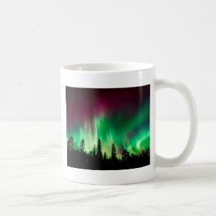 Aurora borealis northern lights coffee mug