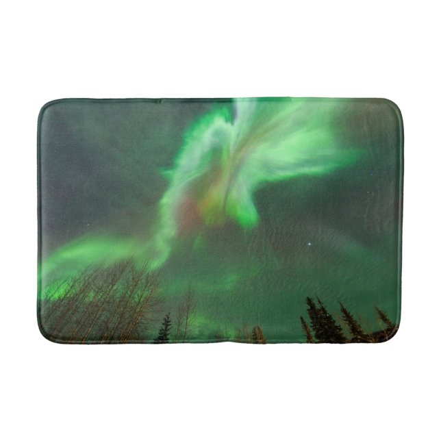 Aurora Borealis Northern Lights | Fairbanks Bath Mat (Front)