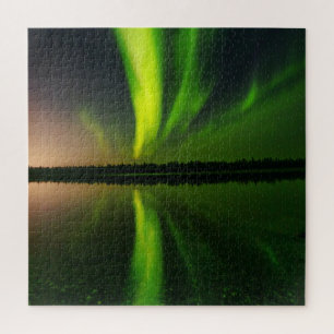 Aurora Borealis Northern lights Iceland Jigsaw Puz Puzzle