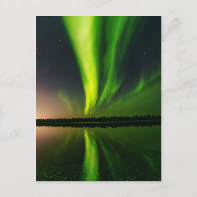 Aurora Borealis Northern lights Iceland Postcard (Front)