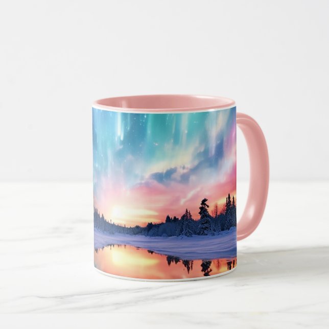 Aurora Borealis, Northern Lights, Mug (Front Right)