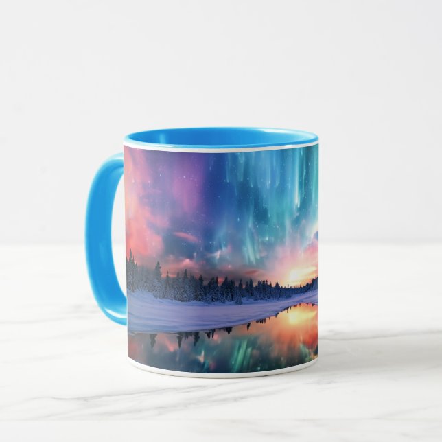Aurora Borealis, Northern Lights, Mug (Front Left)