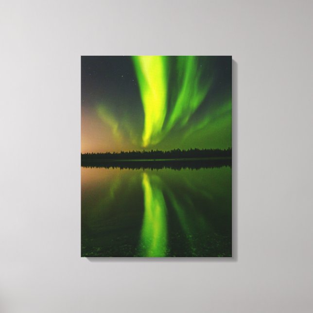 Aurora Borealis Northern lights Norway Canvas Print (Front)