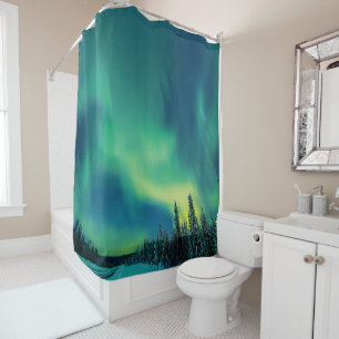 Aurora Borealis Northern lights Norway Shower Curtain
