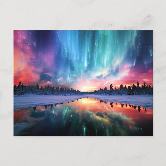 Aurora Borealis, Northern Lights, Postcard (Front)