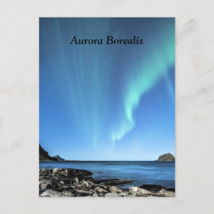 Aurora Borealis, Northern Lights Postcard