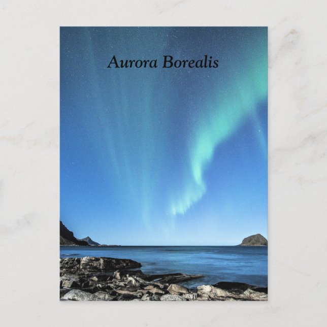 Aurora Borealis, Northern Lights Postcard (Front)