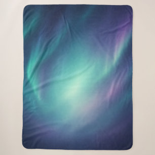 Aurora Borealis Northern Lights Sherpa Blanket