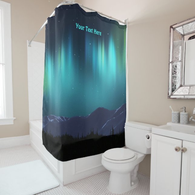 Aurora Borealis - Northern Lights Shower Curtain (In Situ)