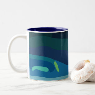 Aurora Borealis Northern Lights Two-Tone Coffee Mug