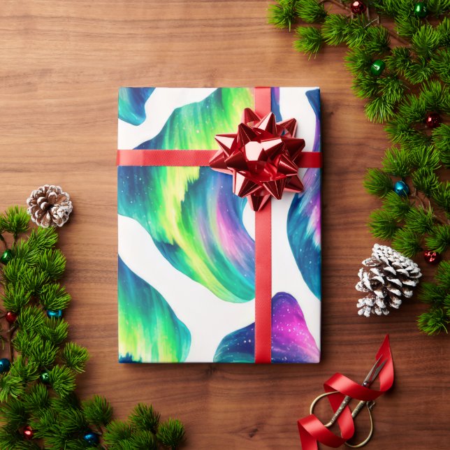 Aurora Borealis Northern Lights Wrapping Paper (Holiday Gift)