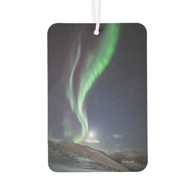 Aurora Borealis Norway Car Air Freshener (Back)