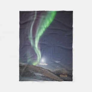 Aurora Borealis Norway Fleece Blanket