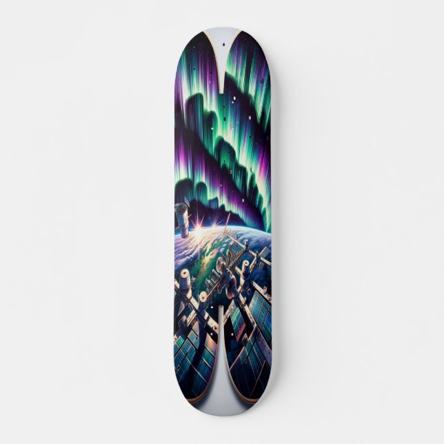 Aurora Borealis Observation Skateboard (Front)
