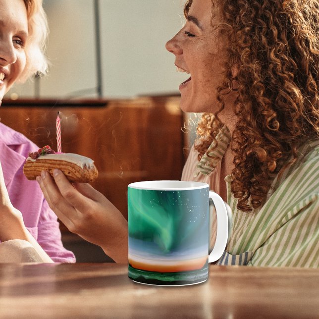 Aurora Borealis - Oil Painting Coffee Mug (Creator Uploaded)