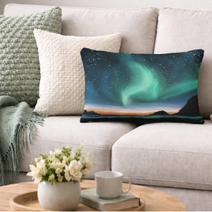Aurora Borealis - Oil Painting Decorative Cushion