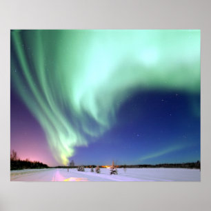 Aurora Borealis over Alaska Poster