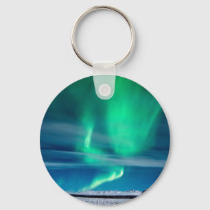 Aurora Borealis over Mosfellsheiði Key Ring