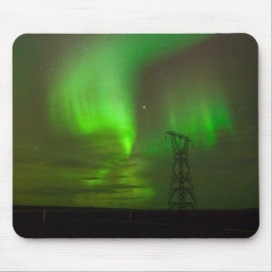 Aurora Borealis over Nesjavellir #2 Mouse Mat