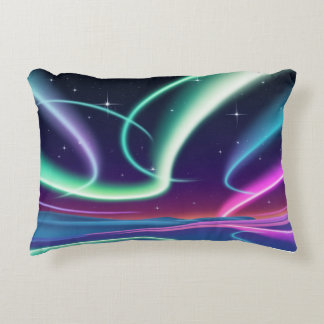 Aurora Borealis Pillow with Glowing Northern Light
