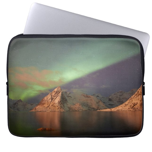 Aurora Borealis, Polar Lights Laptop Sleeve (Front)