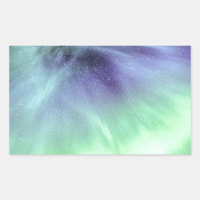 Aurora Borealis Rectangular Sticker (Front)