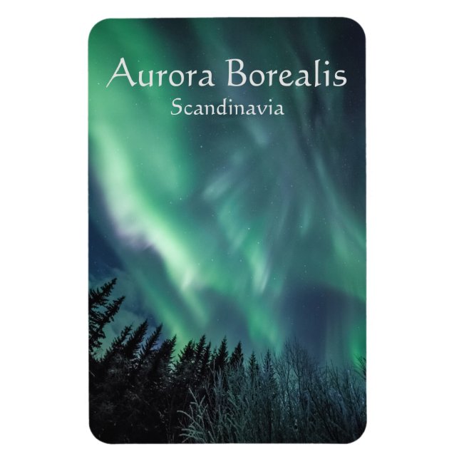 Aurora Borealis Scandinavia Magnet (Vertical)