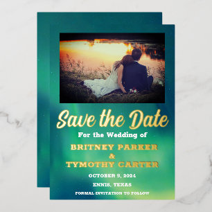 Aurora Borealis Sky QR Code Photo Wedding