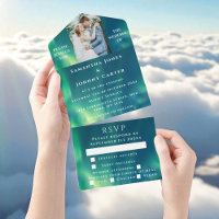Aurora Borealis Starry Night Stars Photo Wedding 