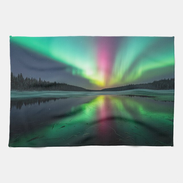 Aurora Borealis Tea Towel (Horizontal)