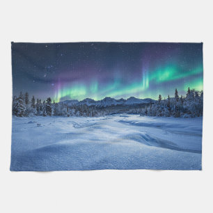 Aurora Borealis Tea Towel