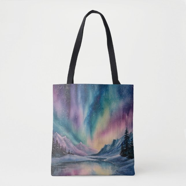 Aurora Borealis Tote Bag (Front)