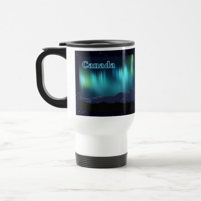Aurora Borealis Travel Mug (Left)