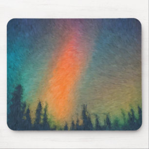 Aurora Borealis Van Gogh Mouse Mat