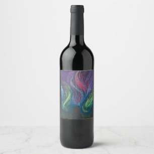 Aurora Borealis Wine Label