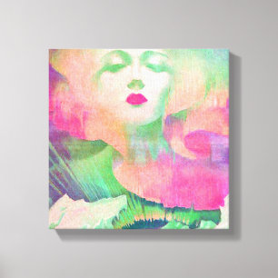 Aurora by Clive Henry colourful pink Canvas Print