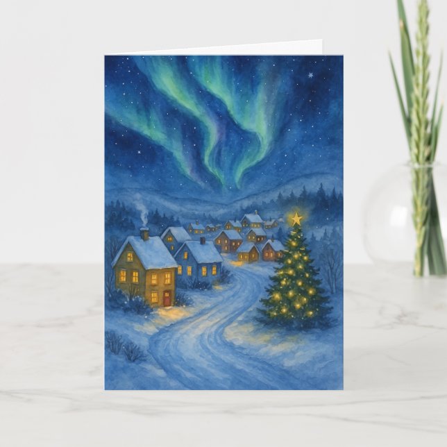 Aurora Christmas Village Card (Front)