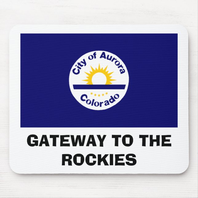 Aurora, Colorado Flag Mouse Mat (Front)