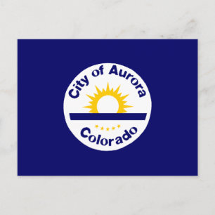 Aurora, Colorado Flag Postcard